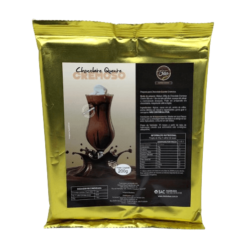CHOCOLATE CREMOSO ESTILO EUROPEU 200G
