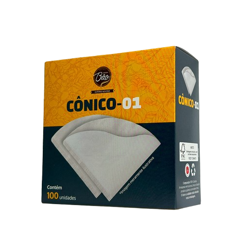 FILTRO CONICO 01 CHEIRIN BAO C/ 100 UNIDADES