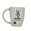 CANECA BRANCA PAZ E AMOR 300 ML