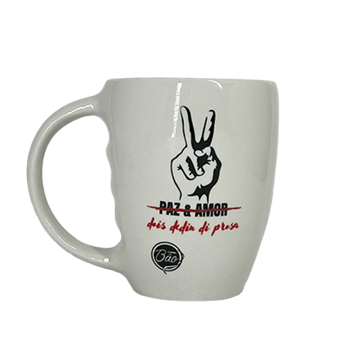 CANECA BRANCA PAZ E AMOR 300 ML